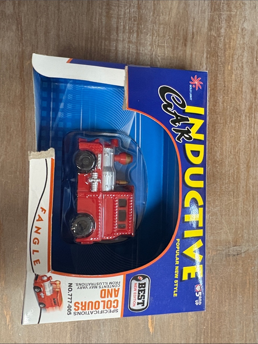 ANGL Red and Silver Inductive Fire Truck Toy